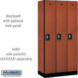 12" Wide Single Tier Designer Wood Locker - 3 Wide - 6 Feet High - 18" Deep by Salsbury