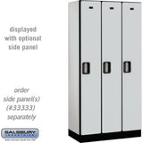 12" Wide Single Tier Designer Wood Locker - 3 Wide - 6 Feet High - 18" Deep by Salsbury