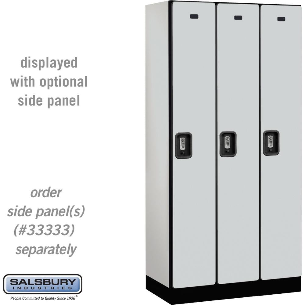 12" Wide Single Tier Designer Wood Locker - 3 Wide - 6 Feet High - 18" Deep by Salsbury