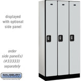 12" Wide Single Tier Designer Wood Locker - 3 Wide - 6 Feet High - 18" Deep by Salsbury