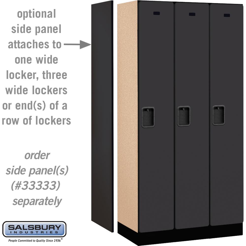 12" Wide Single Tier Designer Wood Locker - 3 Wide - 6 Feet High - 18" Deep by Salsbury