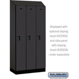 12" Wide Single Tier Designer Wood Locker - 3 Wide - 6 Feet High - 18" Deep by Salsbury