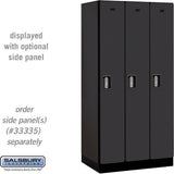 12" Wide Single Tier Designer Wood Locker - 3 Wide - 6 Feet High - 21" Deep by Salsbury