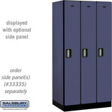 12" Wide Single Tier Designer Wood Locker - 3 Wide - 6 Feet High - 21" Deep by Salsbury