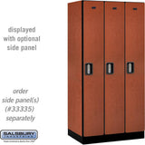 12" Wide Single Tier Designer Wood Locker - 3 Wide - 6 Feet High - 21" Deep by Salsbury