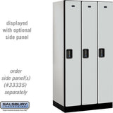 12" Wide Single Tier Designer Wood Locker - 3 Wide - 6 Feet High - 21" Deep by Salsbury