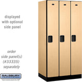 12" Wide Single Tier Designer Wood Locker - 3 Wide - 6 Feet High - 21" Deep by Salsbury
