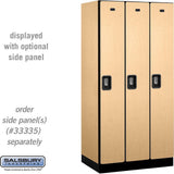 12" Wide Single Tier Designer Wood Locker - 3 Wide - 6 Feet High - 21" Deep by Salsbury