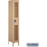 12" Wide Single Tier See-Through Metal Locker - 1 Wide - 6 Feet High - 15" Deep by Salsbury