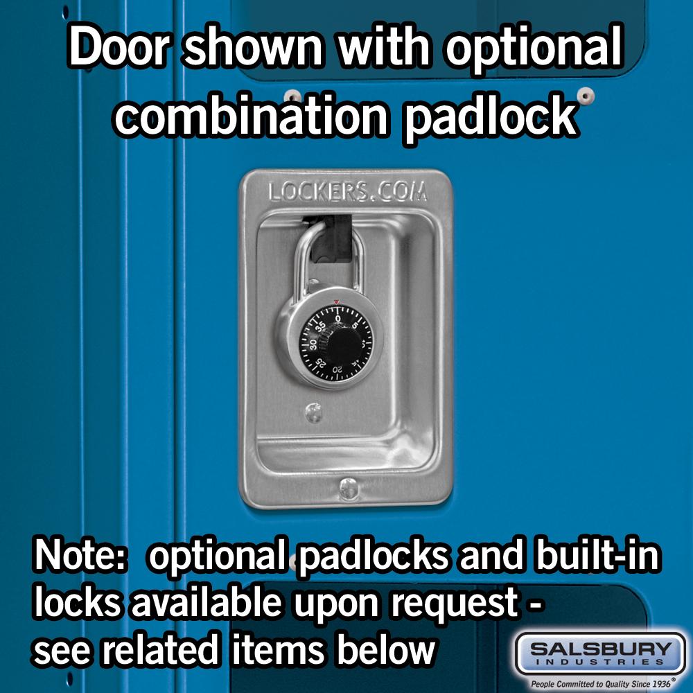 12" Wide Single Tier See-Through Metal Locker - 3 Wide - 5 Feet High - 15" Deep by Salsbury