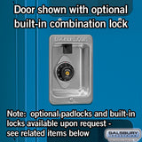 12" Wide Single Tier See-Through Metal Locker - 3 Wide - 5 Feet High - 15" Deep by Salsbury