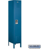 12" Wide Single Tier Standard Metal Locker - 1 Wide - 5 Feet High - 15" Deep by Salsbury