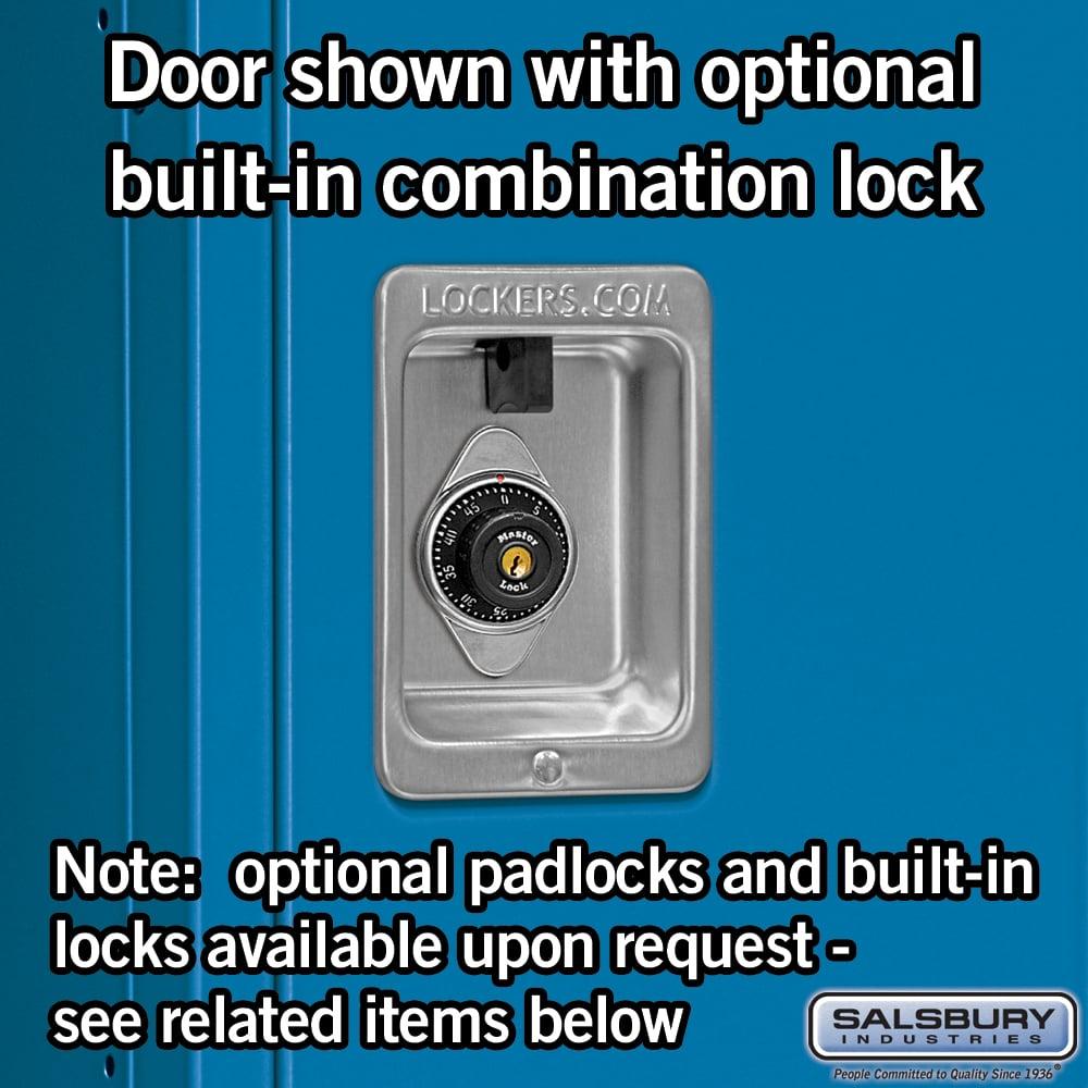 12" Wide Single Tier Standard Metal Locker - 1 Wide - 5 Feet High - 15" Deep by Salsbury