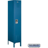 12" Wide Single Tier Standard Metal Locker - 1 Wide - 5 Feet High - 18" Deep by Salsbury