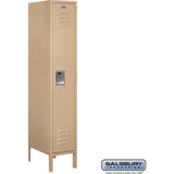12" Wide Single Tier Standard Metal Locker - 1 Wide - 5 Feet High - 18" Deep by Salsbury