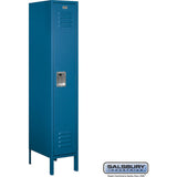 12" Wide Single Tier Standard Metal Locker - 1 Wide - 5 Feet High - 18" Deep by Salsbury