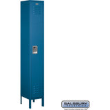 12" Wide Single Tier Standard Metal Locker - 1 Wide - 6 Feet High - 12" Deep by Salsbury