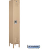 12" Wide Single Tier Standard Metal Locker - 1 Wide - 6 Feet High - 12" Deep by Salsbury