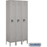 12" Wide Single Tier Standard Metal Locker - 3 Wide - 6 Feet High - 12" Deep by Salsbury