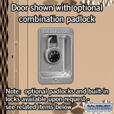 12" Wide Single Tier Vented Metal Locker - 1 Wide - 5 Feet High - 12" Deep by Salsbury