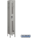 12" Wide Single Tier Vented Metal Locker - 1 Wide - 6 Feet High - 12" Deep by Salsbury