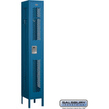 12" Wide Single Tier Vented Metal Locker - 1 Wide - 6 Feet High - 12" Deep by Salsbury