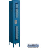 12" Wide Single Tier Vented Metal Locker - 1 Wide - 6 Feet High - 18" Deep by Salsbury
