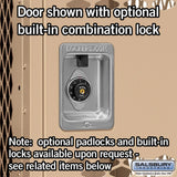 12" Wide Single Tier Vented Metal Locker - 3 Wide - 5 Feet High - 12" Deep by Salsbury