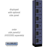 12" Wide Six Tier Box Style Designer Wood Locker - 1 Wide - 6 Feet High - 15" Deep by Salsbury