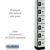 12" Wide Six Tier Box Style Designer Wood Locker - 1 Wide - 6 Feet High - 15" Deep by Salsbury