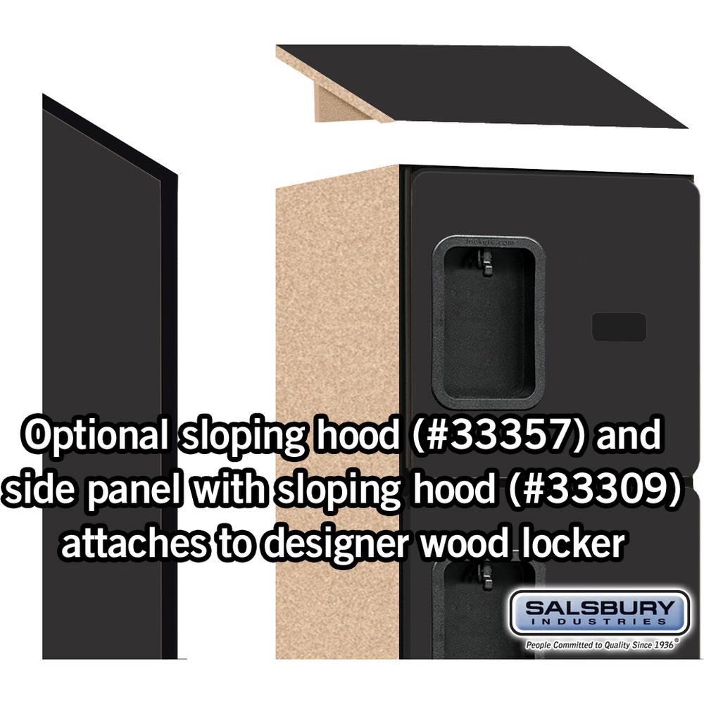 12" Wide Six Tier Box Style Designer Wood Locker - 1 Wide - 6 Feet High - 15" Deep by Salsbury