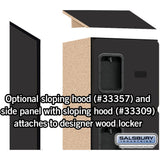 12" Wide Six Tier Box Style Designer Wood Locker - 1 Wide - 6 Feet High - 15" Deep by Salsbury