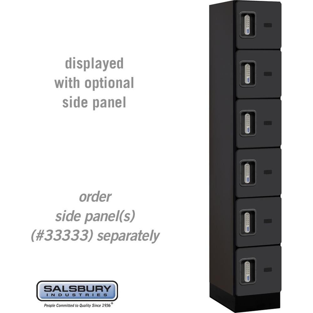 12" Wide Six Tier Box Style Designer Wood Locker - 1 Wide - 6 Feet High - 18" Deep by Salsbury