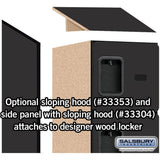 12" Wide Six Tier Box Style Designer Wood Locker - 1 Wide - 6 Feet High - 18" Deep by Salsbury