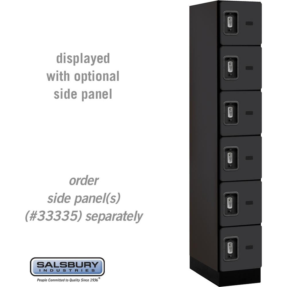 12" Wide Six Tier Box Style Designer Wood Locker - 1 Wide - 6 Feet High - 21" Deep by Salsbury