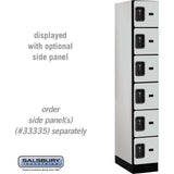 12" Wide Six Tier Box Style Designer Wood Locker - 1 Wide - 6 Feet High - 21" Deep by Salsbury