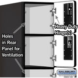 12" Wide Six Tier Box Style Designer Wood Locker - 1 Wide - 6 Feet High - 21" Deep by Salsbury