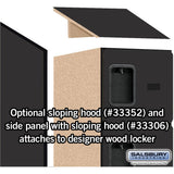 12" Wide Six Tier Box Style Designer Wood Locker - 1 Wide - 6 Feet High - 21" Deep by Salsbury