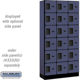 12" Wide Six Tier Box Style Designer Wood Locker - 3 Wide - 6 Feet High - 15" Deep by Salsbury