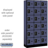 12" Wide Six Tier Box Style Designer Wood Locker - 3 Wide - 6 Feet High - 15" Deep by Salsbury