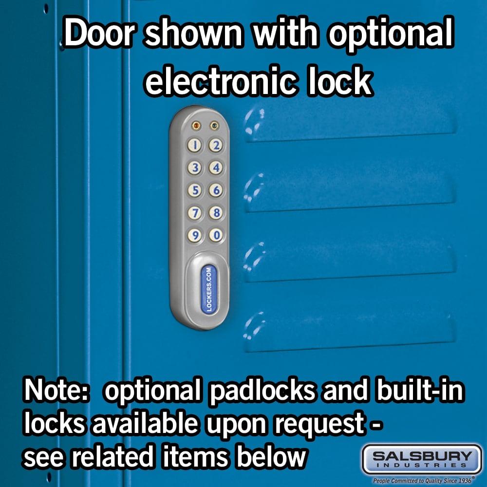 12" Wide Six Tier Box Style Standard Metal Locker - 3 Wide - 6 Feet High - 12" Deep by Salsbury