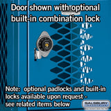 12" Wide Six Tier Box Style Vented Metal Locker - 1 Wide - 6 Feet High - 18" Deep by Salsbury