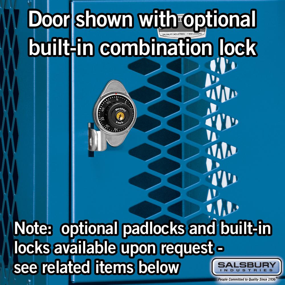 12" Wide Six Tier Box Style Vented Metal Locker - 3 Wide - 6 Feet High - 12" Deep by Salsbury