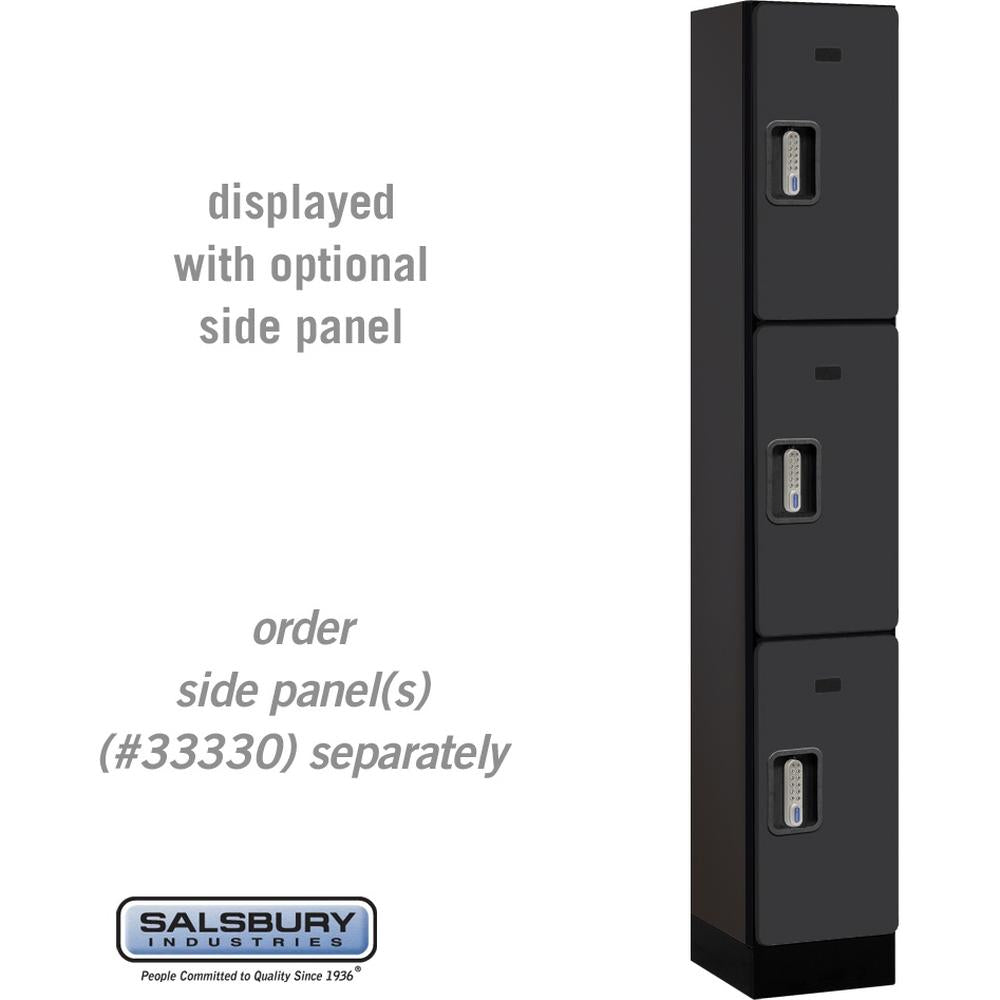 12" Wide Triple Tier Designer Wood Locker - 1 Wide - 6 Feet High - 15" Deep by Salsbury