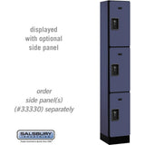 12" Wide Triple Tier Designer Wood Locker - 1 Wide - 6 Feet High - 15" Deep by Salsbury