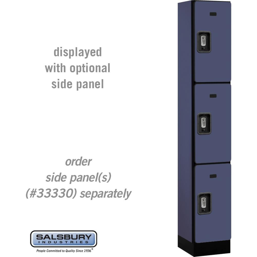 12" Wide Triple Tier Designer Wood Locker - 1 Wide - 6 Feet High - 15" Deep by Salsbury