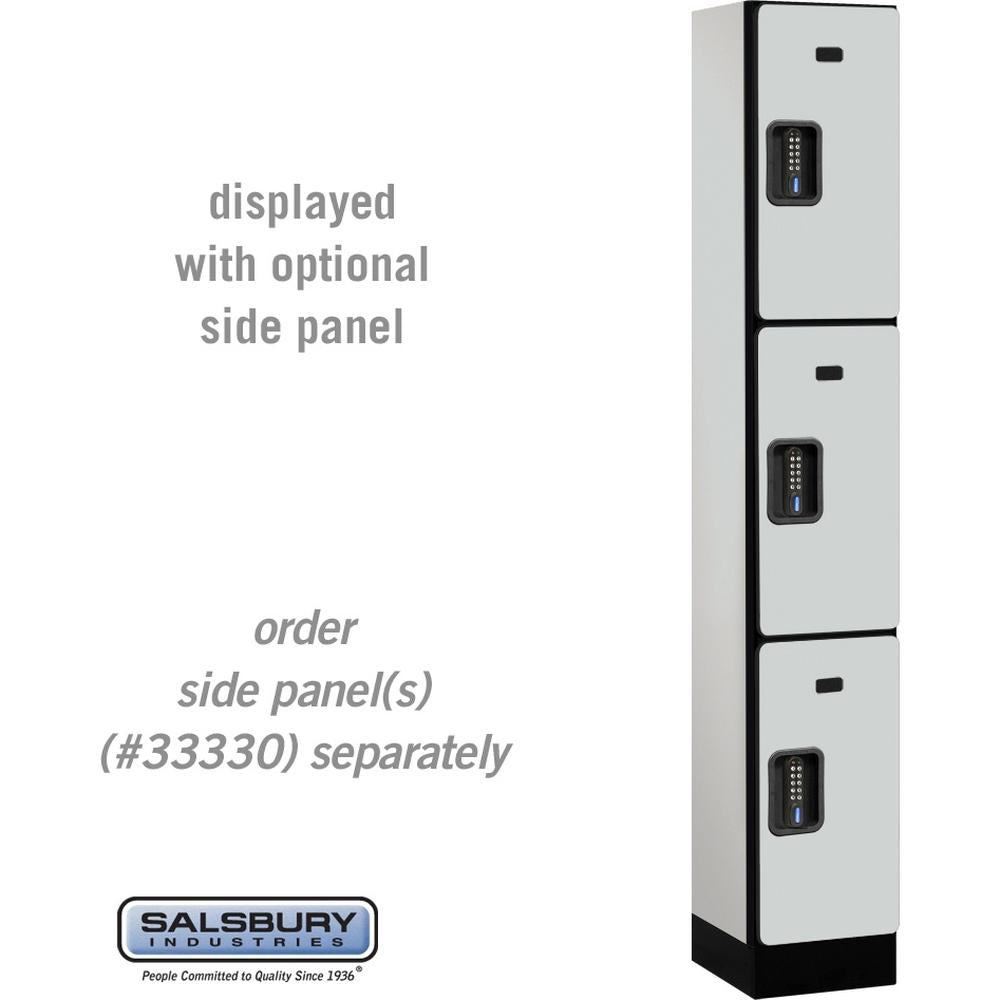 12" Wide Triple Tier Designer Wood Locker - 1 Wide - 6 Feet High - 15" Deep by Salsbury