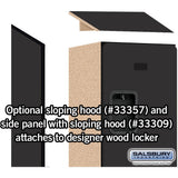 12" Wide Triple Tier Designer Wood Locker - 1 Wide - 6 Feet High - 15" Deep by Salsbury