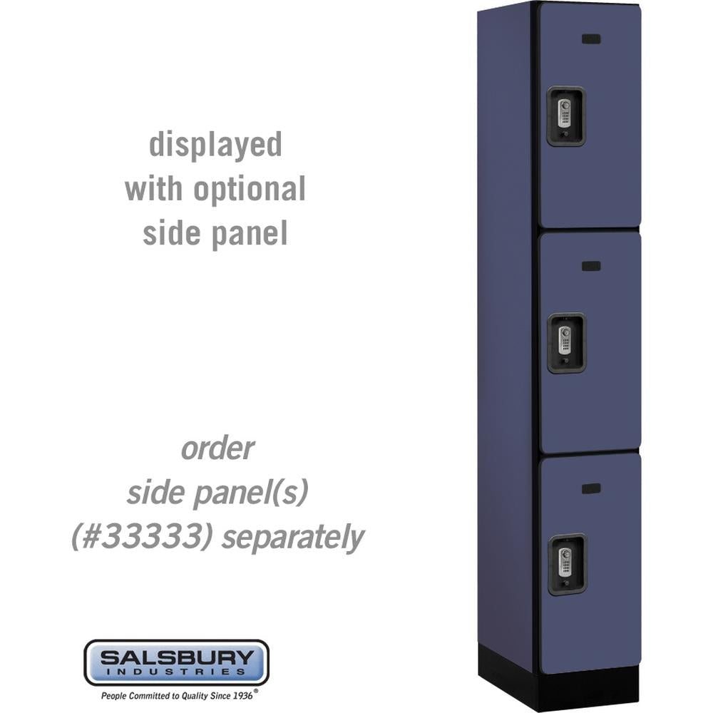 12" Wide Triple Tier Designer Wood Locker - 1 Wide - 6 Feet High - 18" Deep by Salsbury