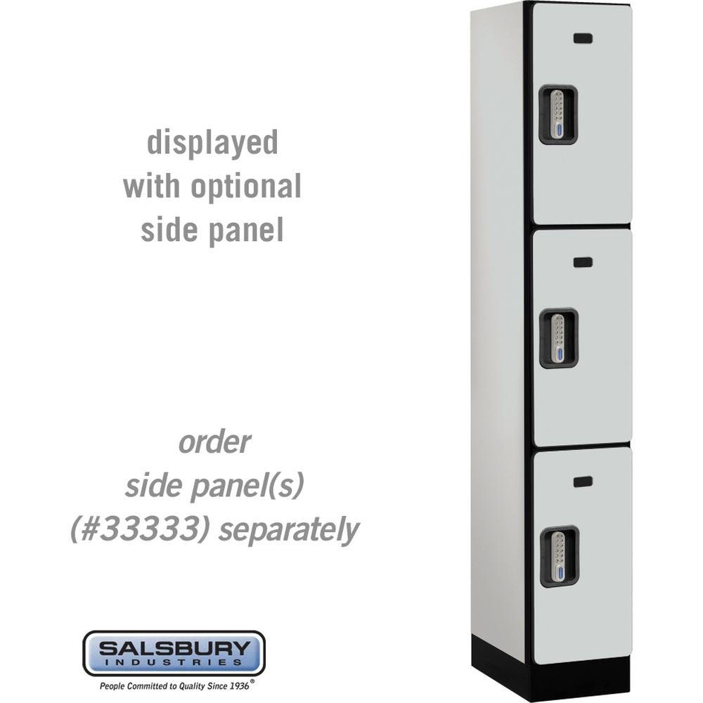 12" Wide Triple Tier Designer Wood Locker - 1 Wide - 6 Feet High - 18" Deep by Salsbury